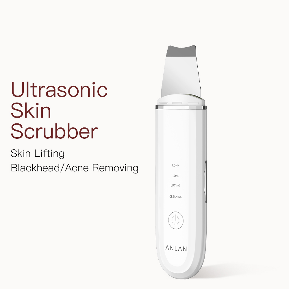 Led Light Therapy Face Mask - ANLAN Ultrasonic Skin Scrubber Deep Cleaning