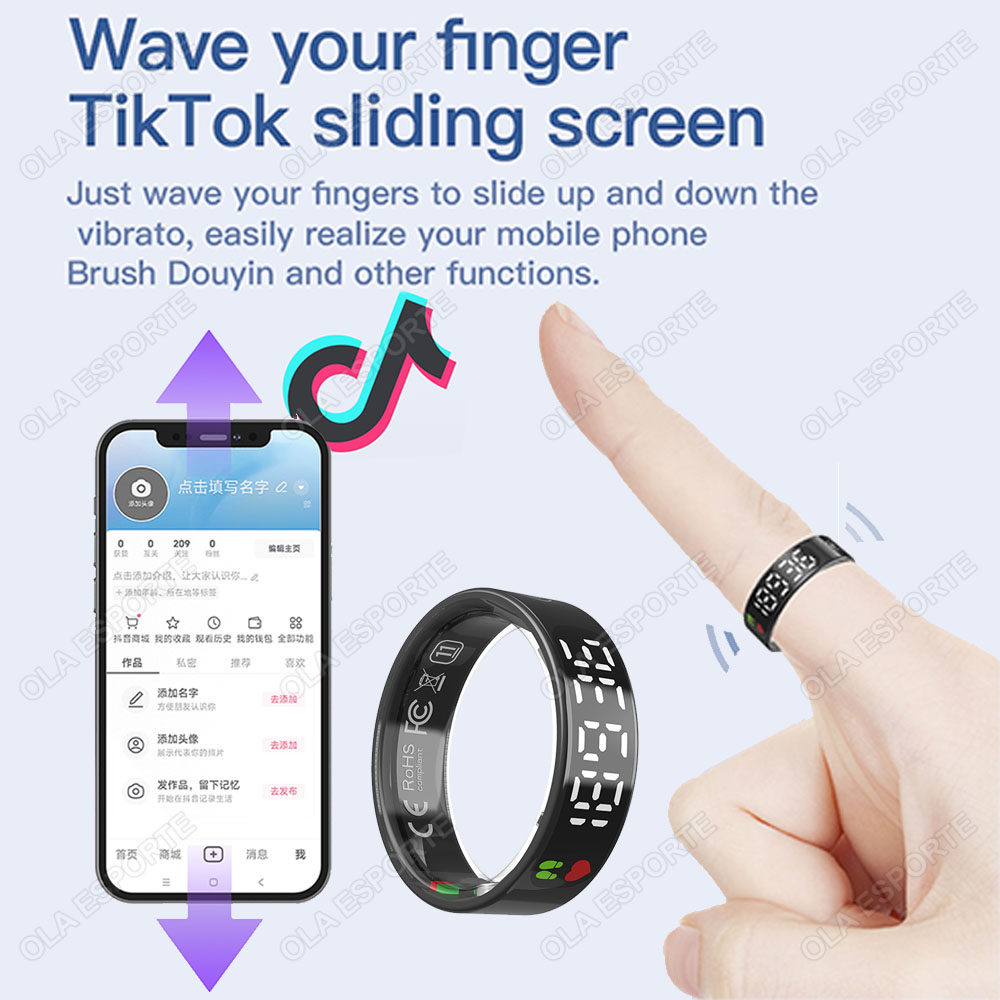 SR08 Smart Ring with Charging  - Health Monitors recension och pris