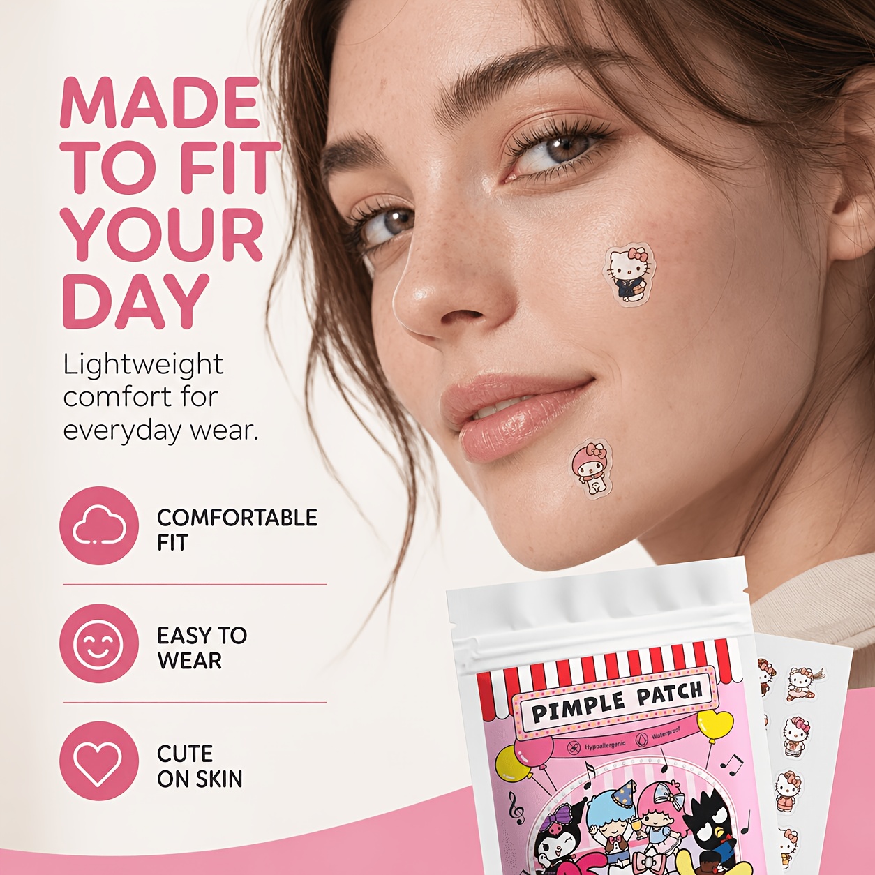 40/120PCS Hello Kitty acne pat - Skincare recension och pris