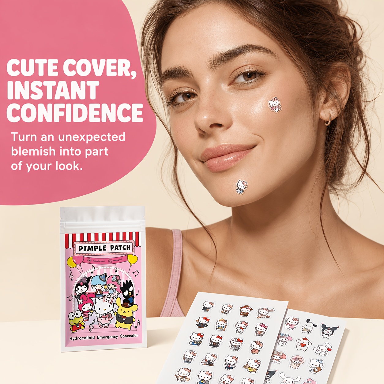 40/120PCS Hello Kitty acne pat - Skincare recension och pris