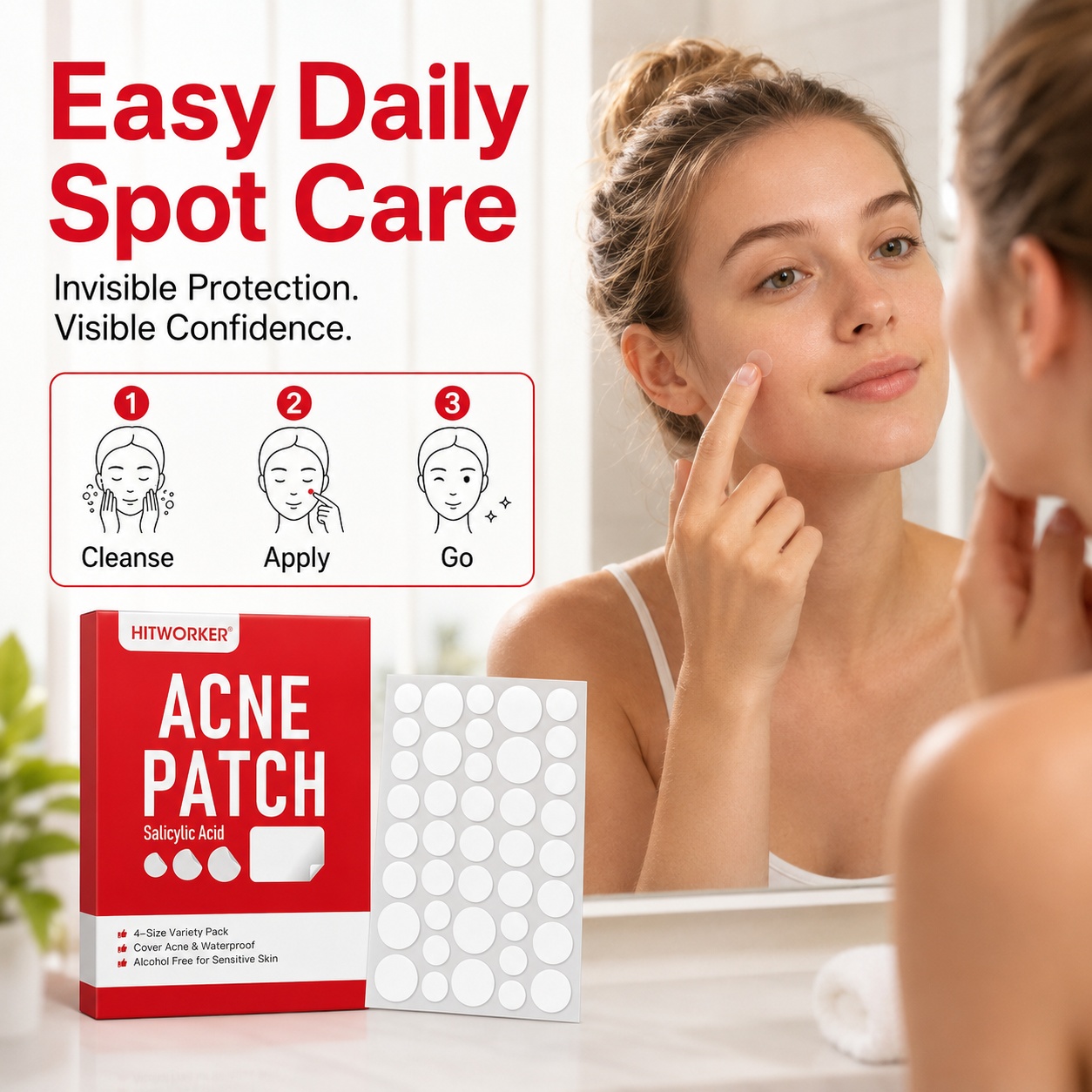 Hydrocolloid Acne Patches, 510 - Hydrocolloid Pimple Patch recension och pris