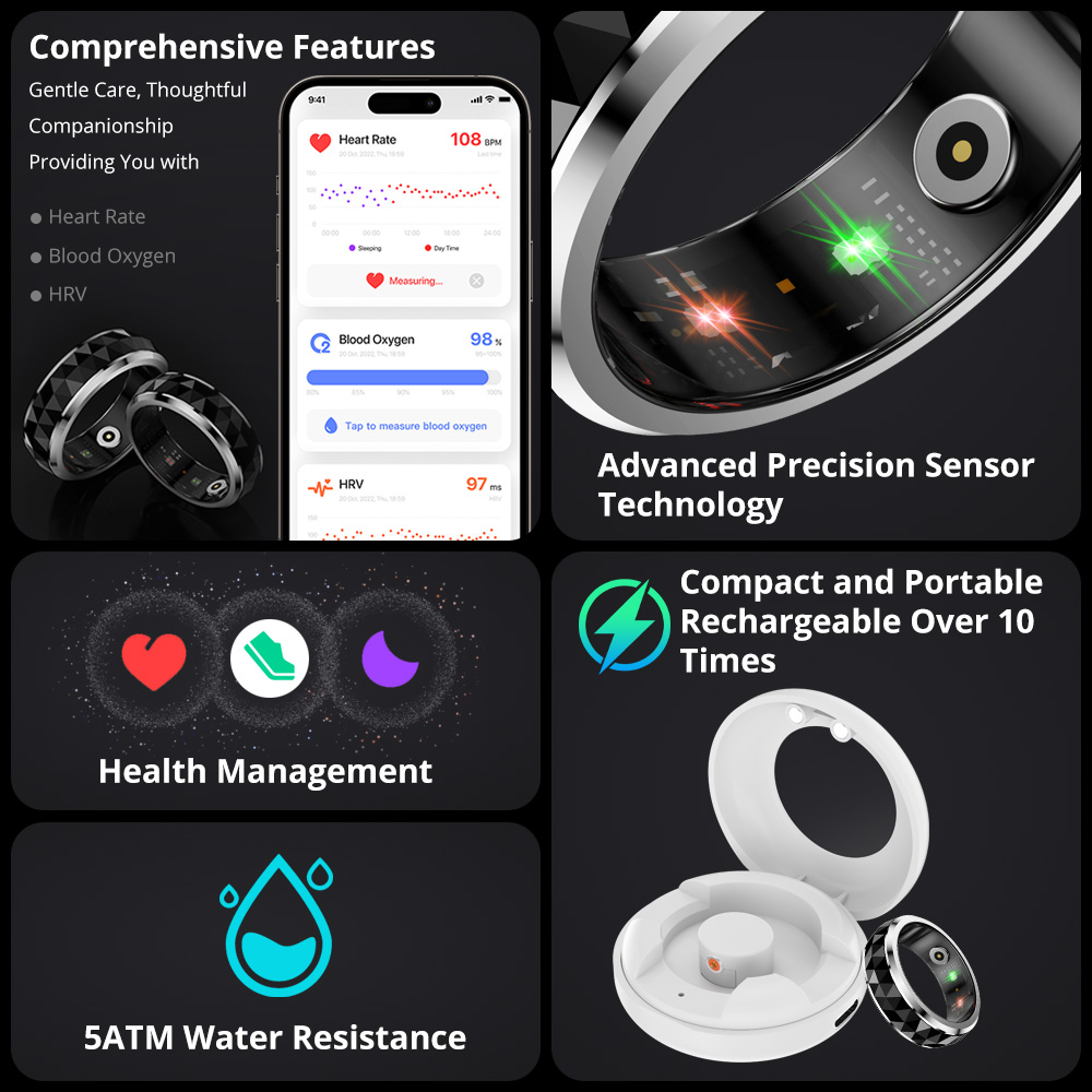 2024 COLMI R11 Smart Ring, Fid - Health Monitors recension och pris