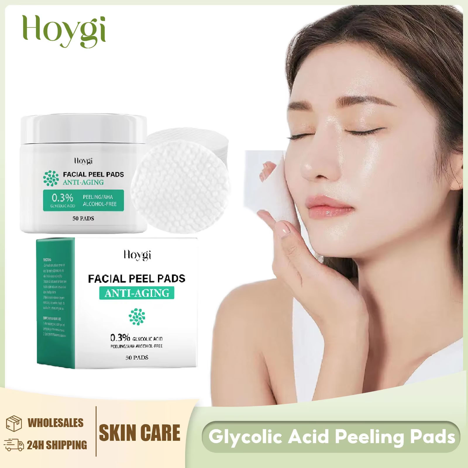 Glycolic Acid Cotton Pads Shri - Salicylic Acid Blackhead Remover recension och pris