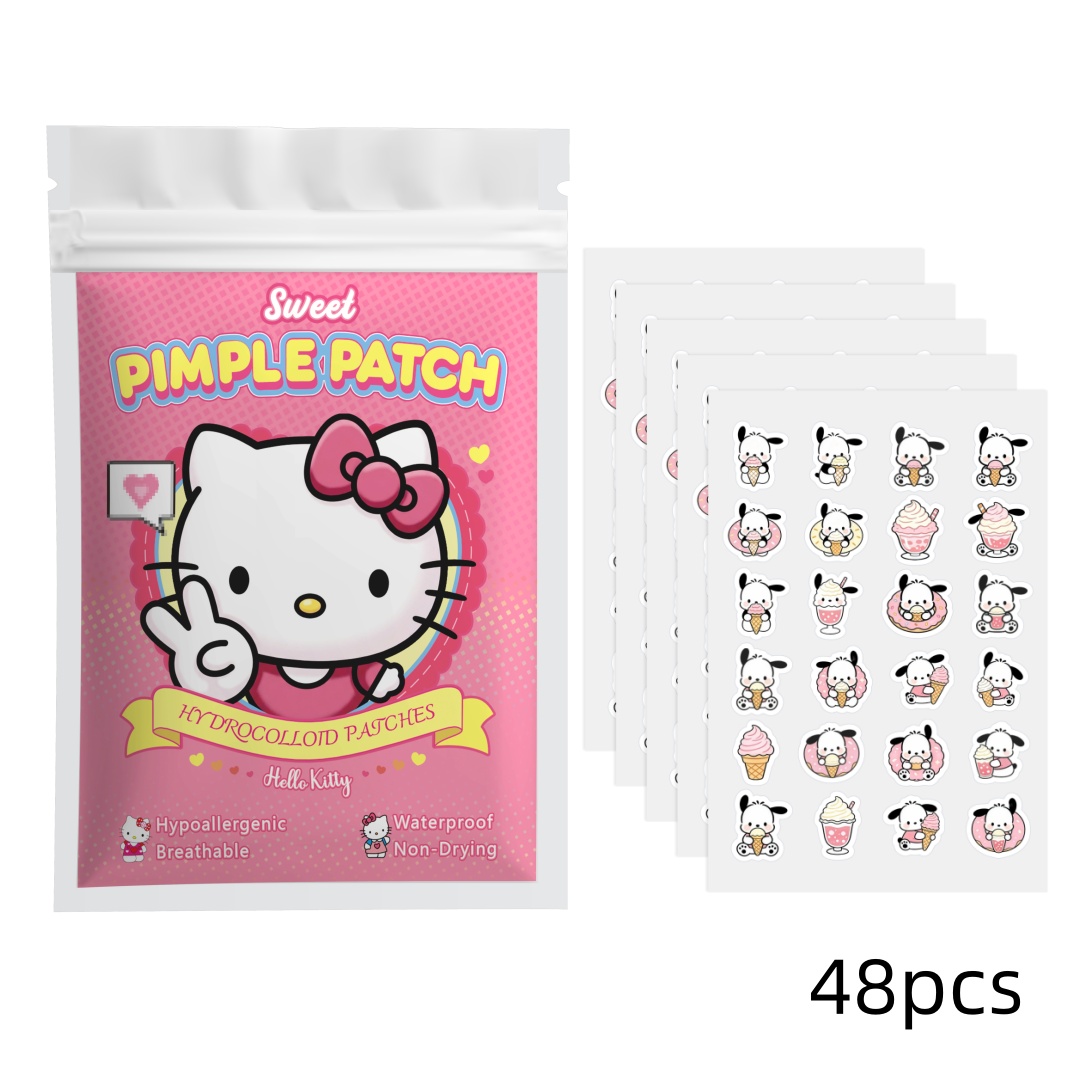 48/120PCS hello kitty Acne pat - Hydrocolloid Pimple Patch recension och pris