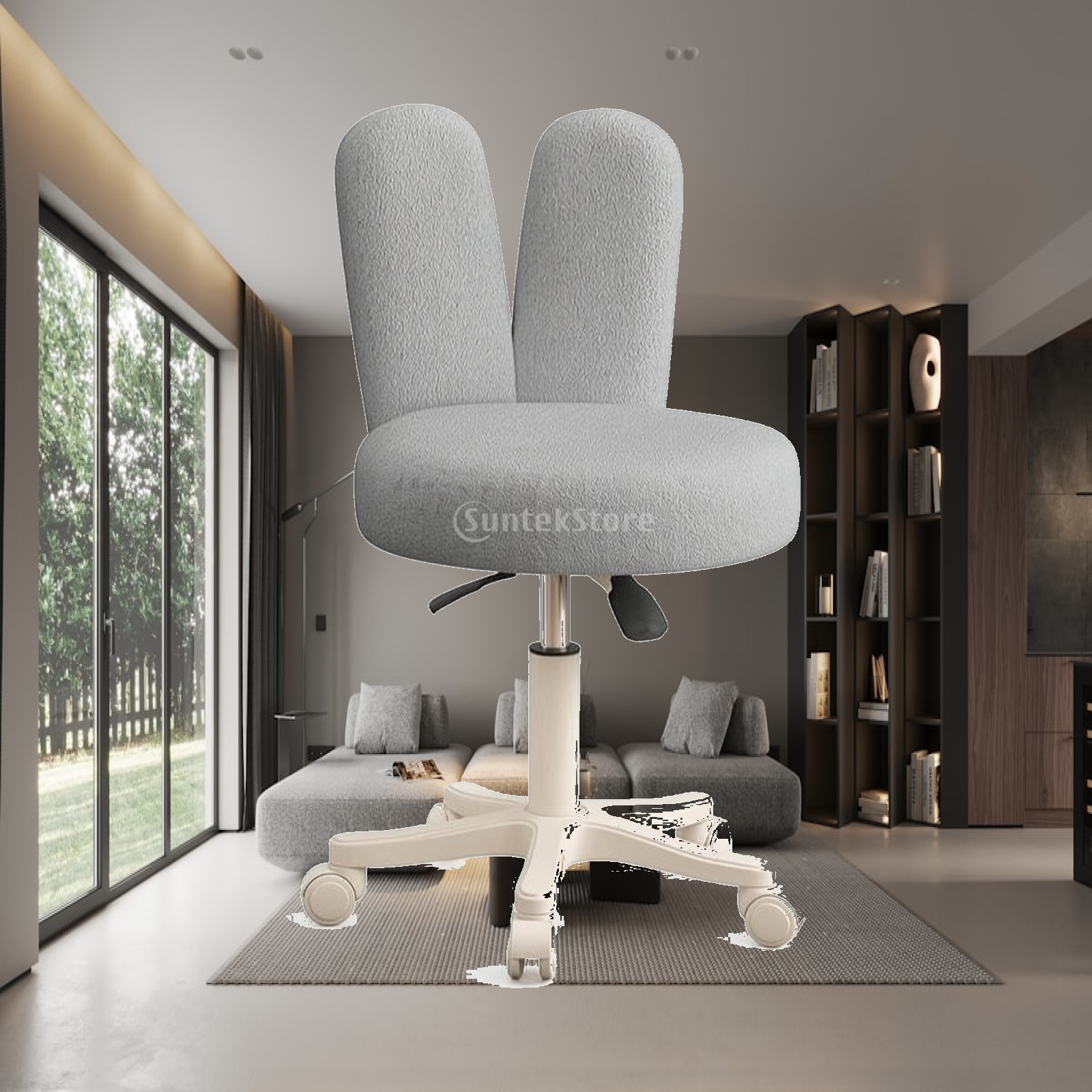 Rolling Stool with Backrest He - Makeup recension och pris
