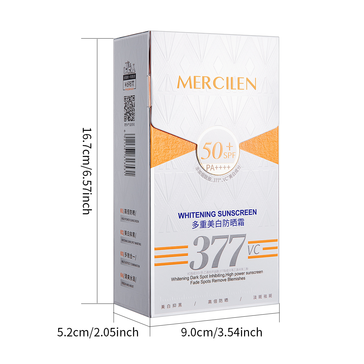 Mercilen Sunscreen 30g, Spf50+ - Spf 50 Waterproof Sunscreen recension och pris