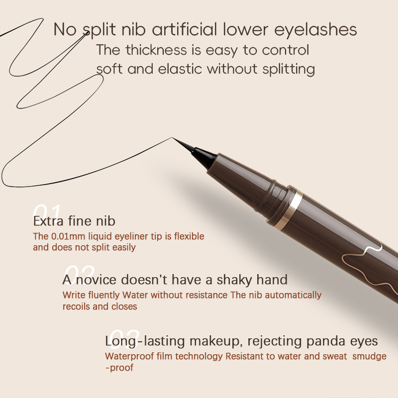 Smooth Very Fine Eyeliner Pen  - Waterproof Liquid Eyeliner Pen recension och pris