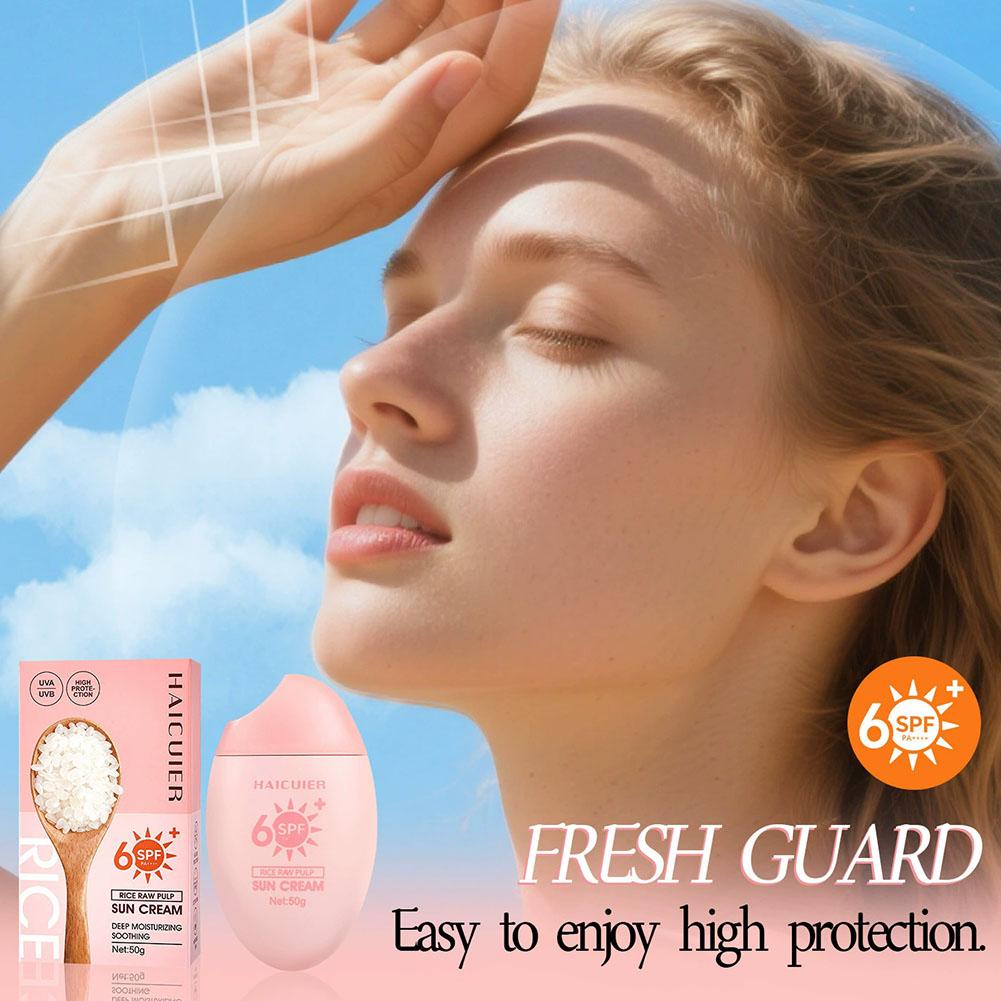 SPF50+ Sunscreen Rice Raw Pulp - Spf 50 Waterproof Sunscreen recension och pris