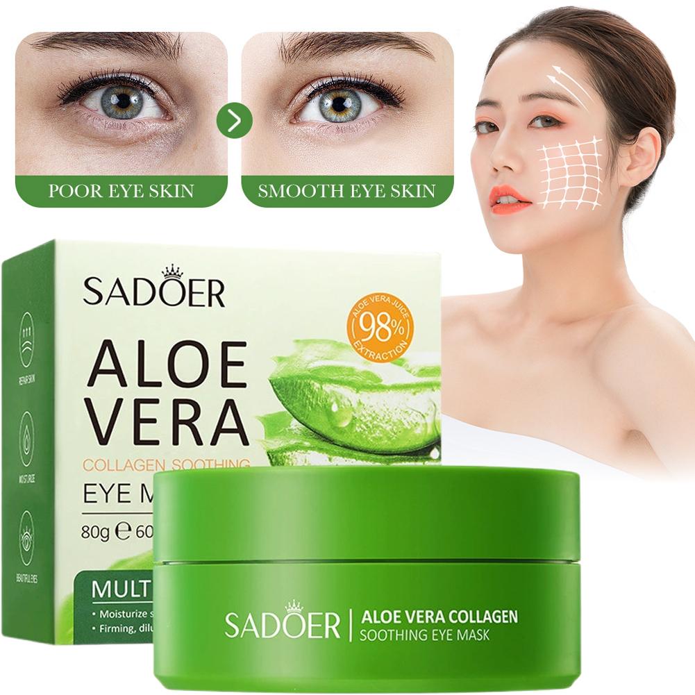 60pcs Aloe Vera Collagen Under - Collagen Under Eye Patches recension och pris