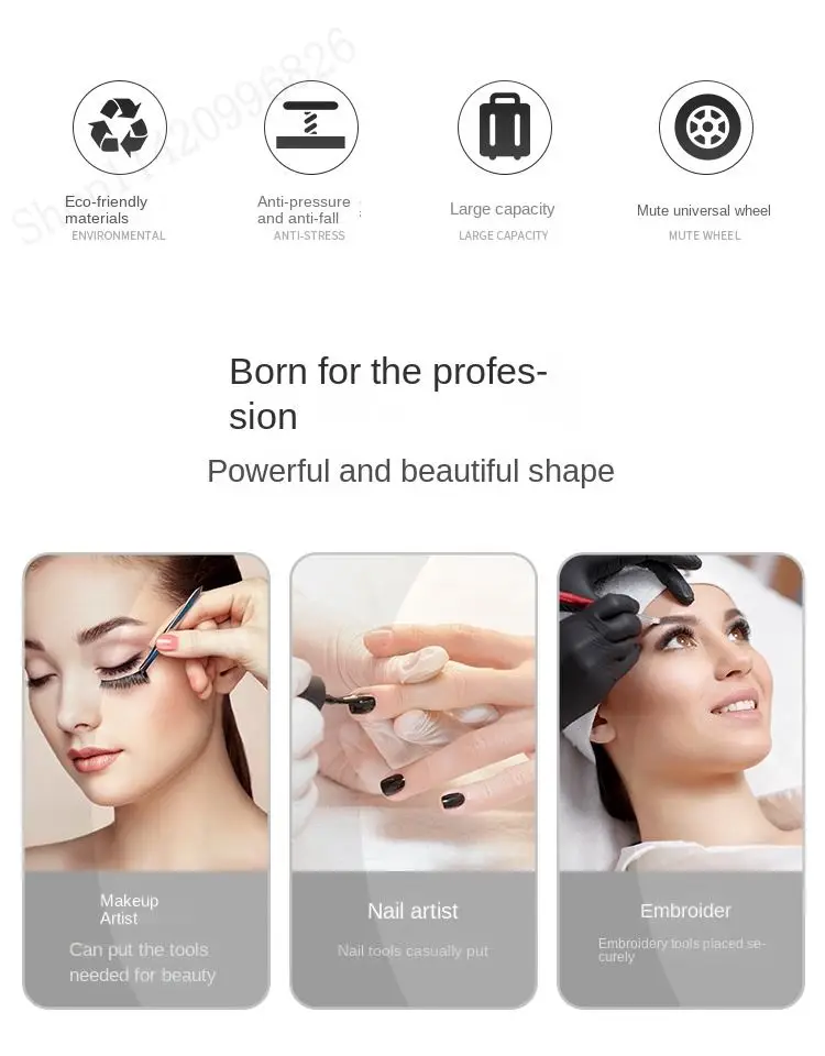 Large-capacity Professional Ma - Makeup recension och pris