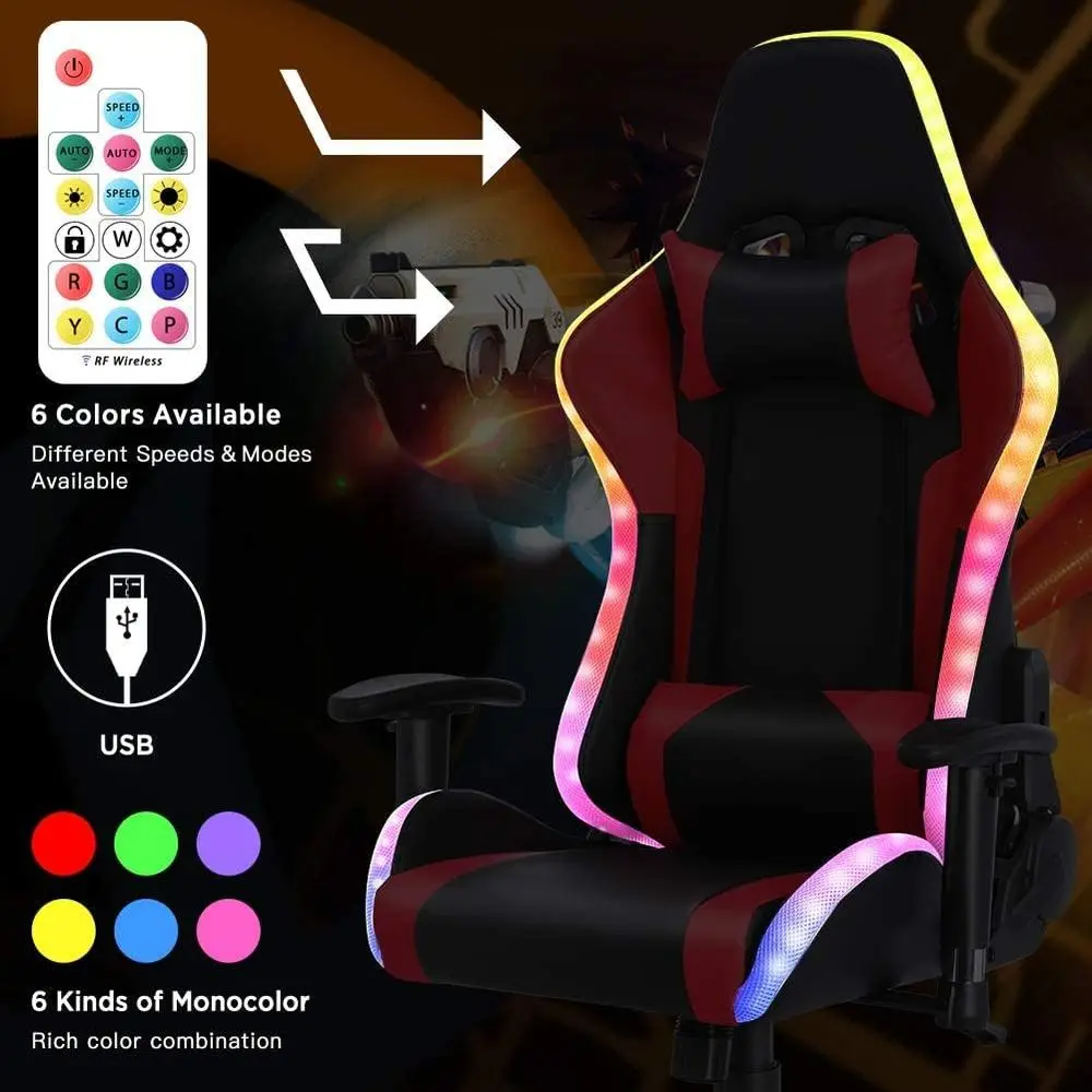 Ergonomic High-Back Gaming Cha - Massage recension och pris