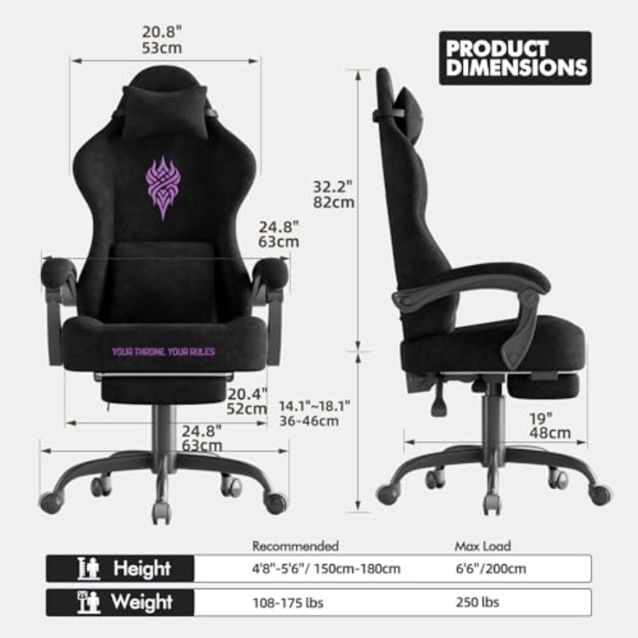 Gaming Chairs for Video Gamers - Massage recension och pris