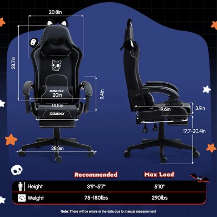 Gaming Chair for Adults with C - Massage recension och pris