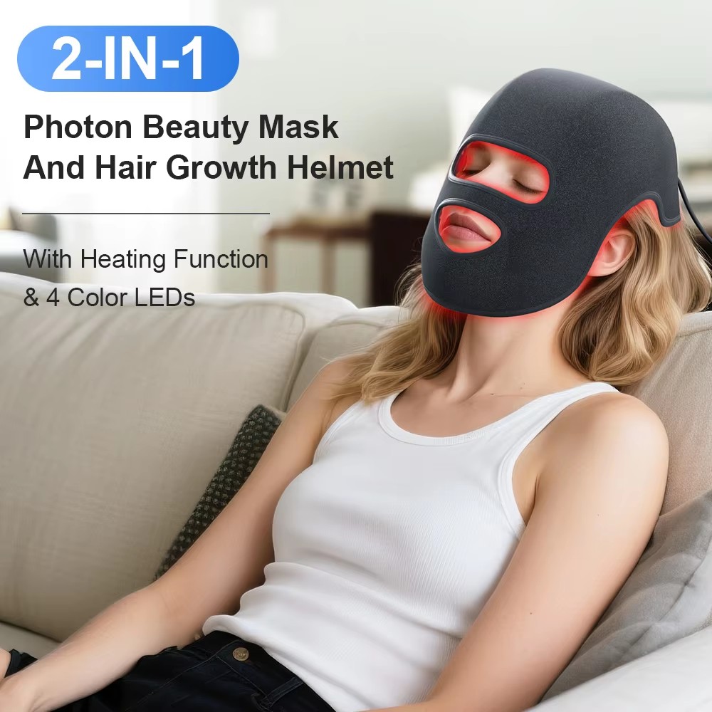 4Colors LED Hat&Face Mask Red  - Led Light Therapy Face Mask recension och pris