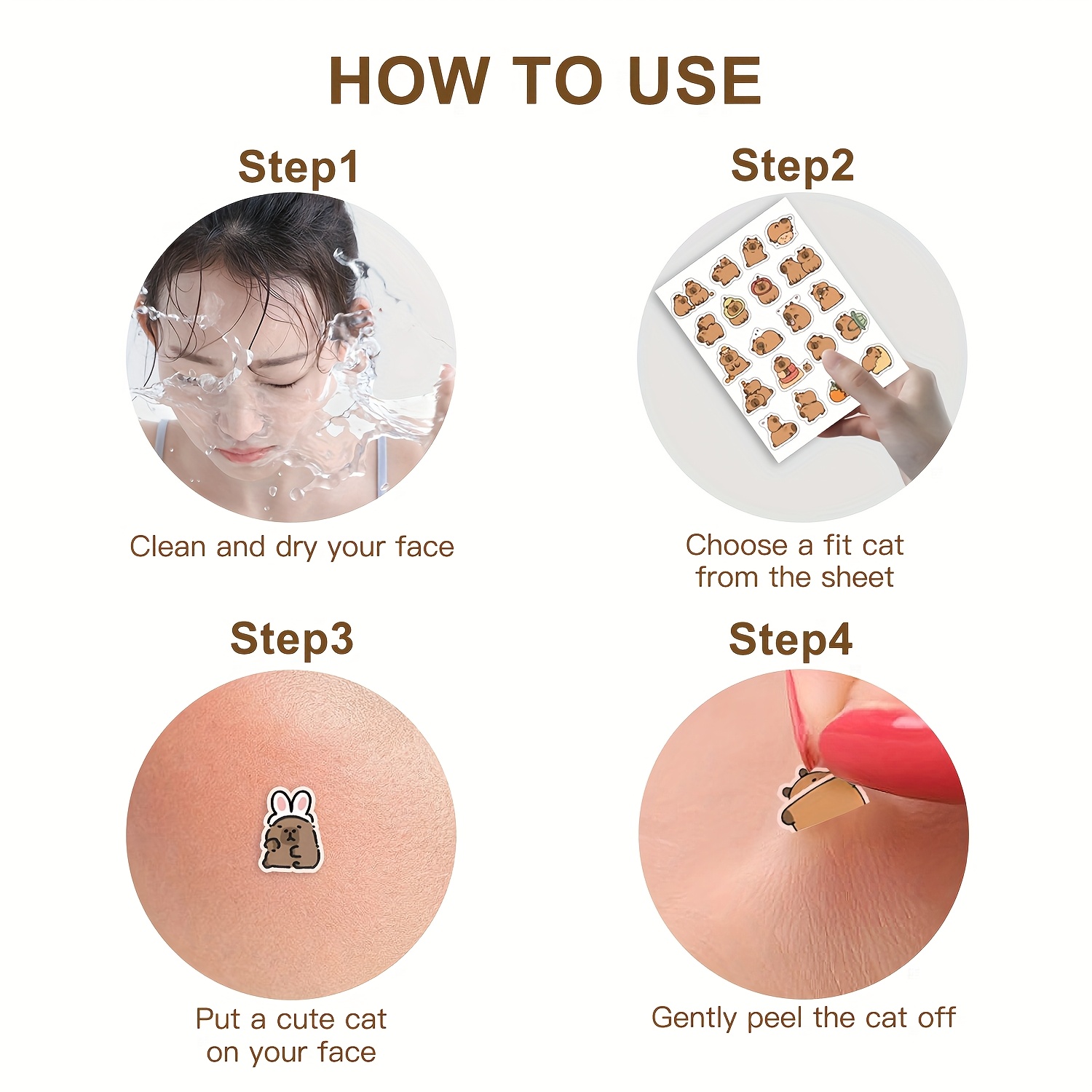 Capybara Shaped Pimple Patches - Skincare recension och pris