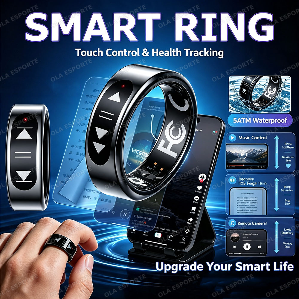 New Touch Control Smart Ring E - Health Monitors recension och pris