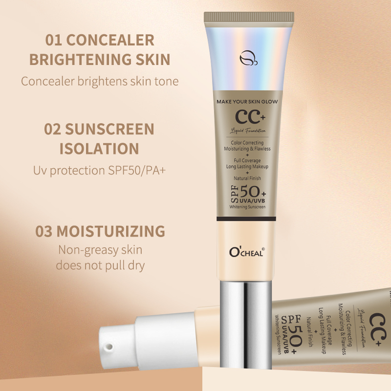 Ocheal 30g CC Cream Foundation - Spf 50 Waterproof Sunscreen recension och pris