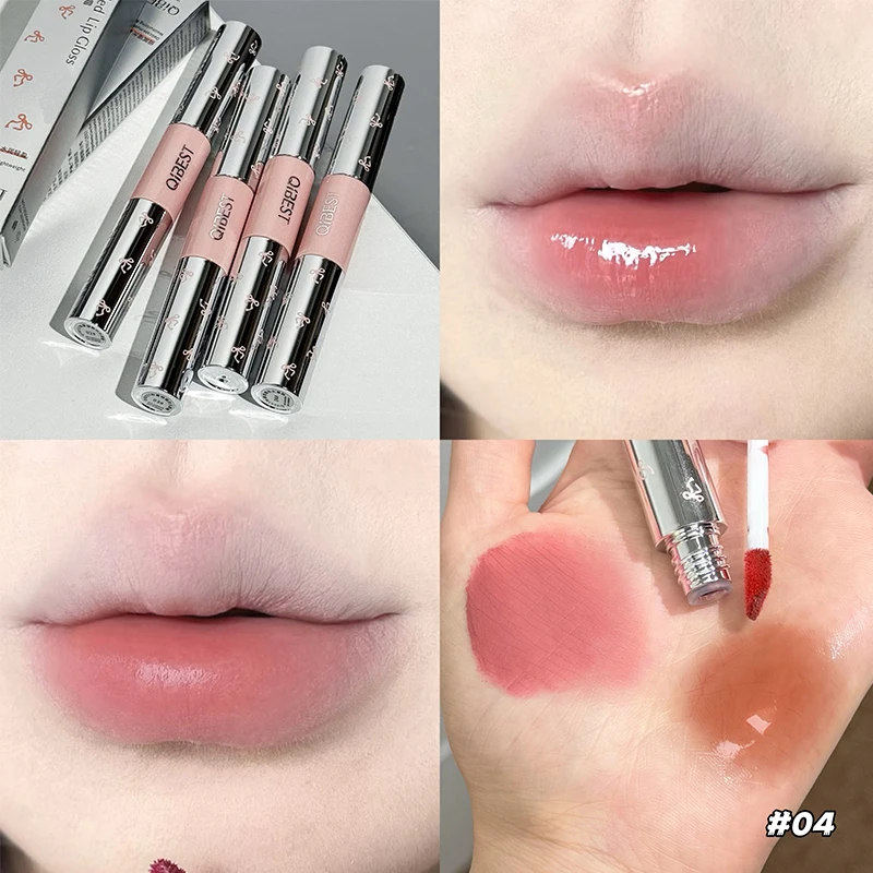QIBEST Double Head Matte Velve - Matte Velvet Lip Tint Long Lasting recension och pris