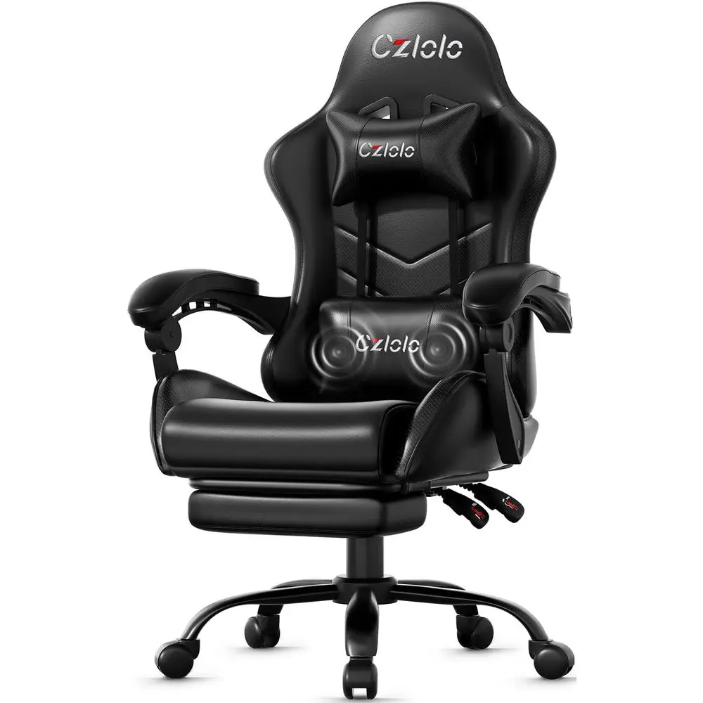 Ergonomic Gaming Chair with Fo - Massage recension och pris