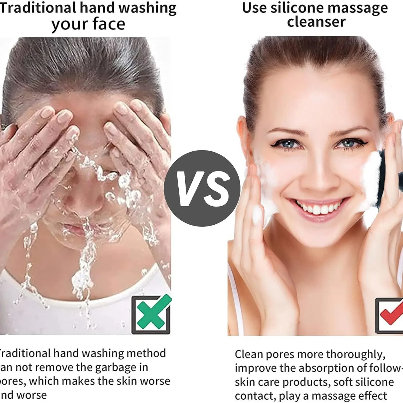 Silicone Face Scrubber for Men - Silicone Face Scrubber Electric recension och pris