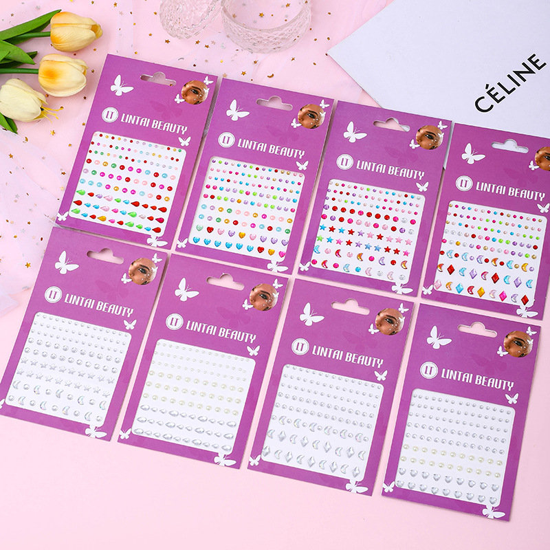 Hot Selling Face Gems Stickers - Nail Art recension och pris