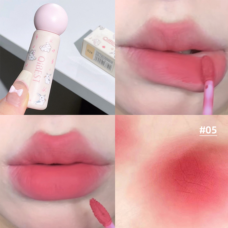 QIBEST Cute Velvet Matte Lip M - Matte Velvet Lip Tint Long Lasting recension och pris