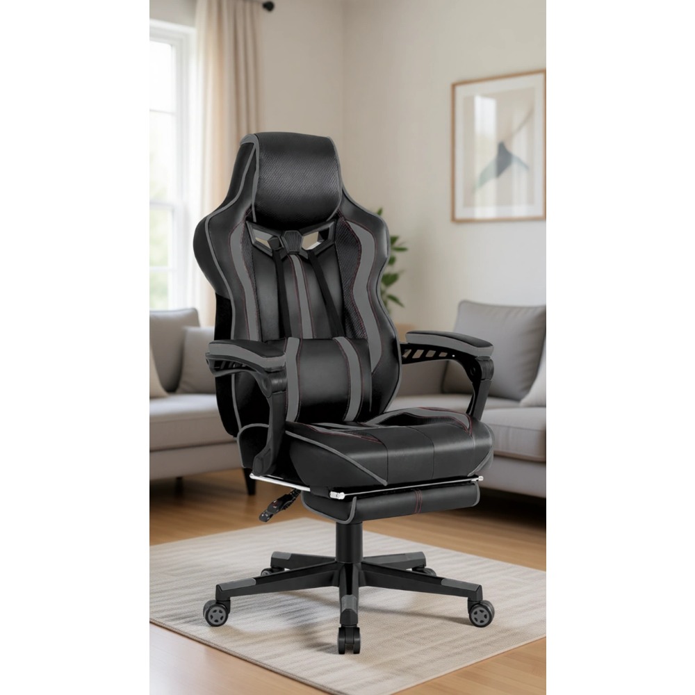 Ergonomic Reclining Gaming Cha - Massage recension och pris