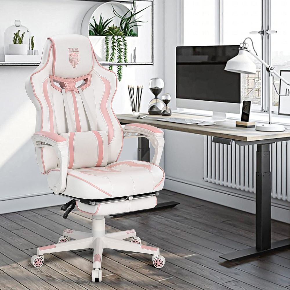 Ergonomic High-Back Gaming Cha - Massage recension och pris
