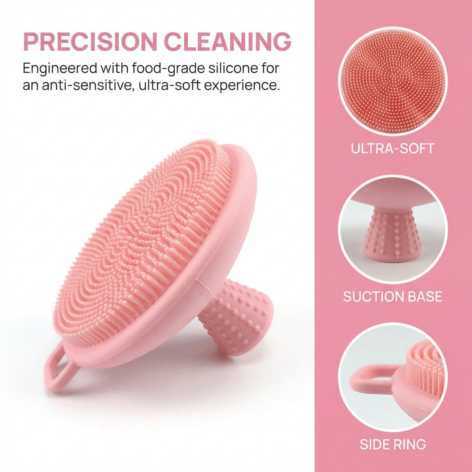Silicone Scrubber Face Cleansi - Silicone Face Scrubber Electric recension och pris