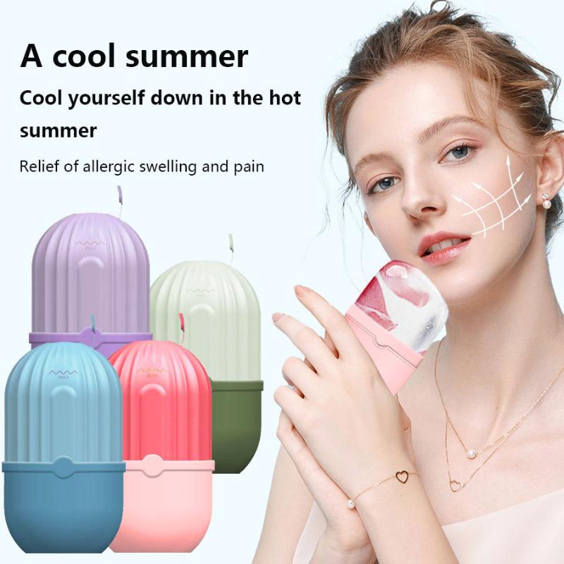 Silicone Ice Cube Face Roller  - Face Ice Roller Puffiness recension och pris