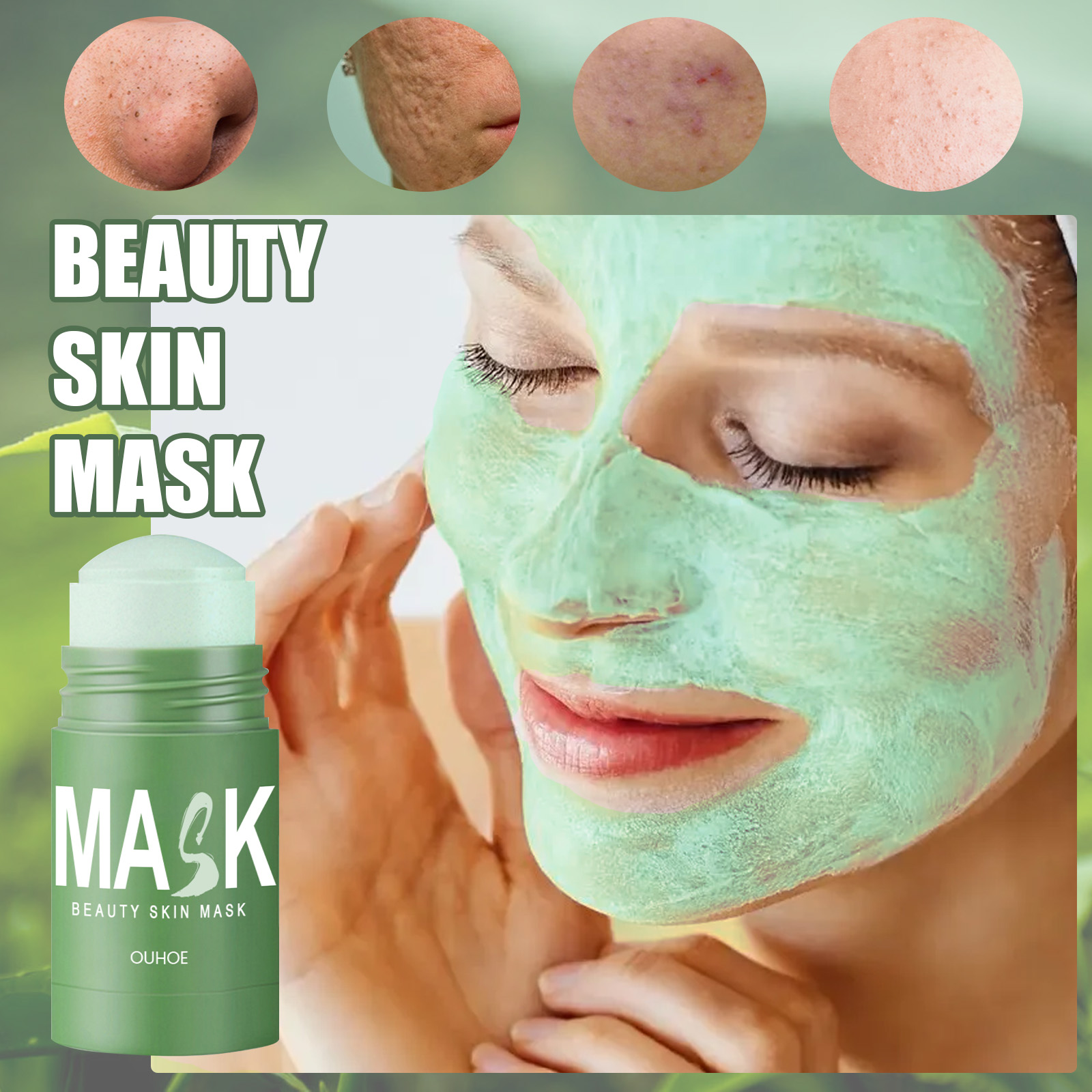 Green Tea Solid Mask Stick - D - Green Tea Cleansing Clay Mask recension och pris
